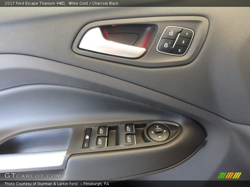 White Gold / Charcoal Black 2017 Ford Escape Titanium 4WD