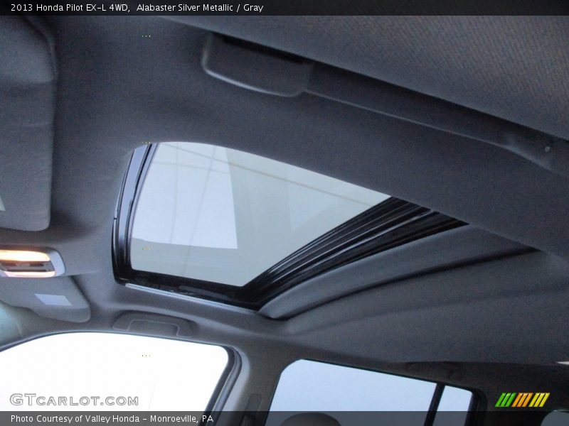 Alabaster Silver Metallic / Gray 2013 Honda Pilot EX-L 4WD