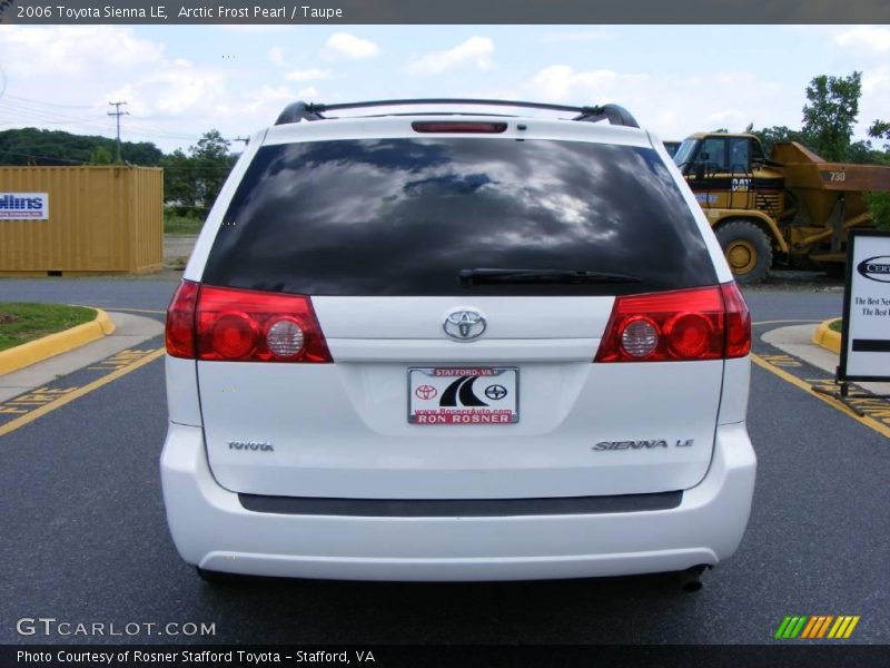 Arctic Frost Pearl / Taupe 2006 Toyota Sienna LE