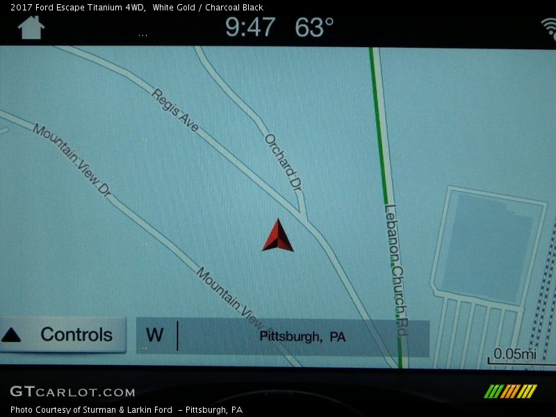 White Gold / Charcoal Black 2017 Ford Escape Titanium 4WD