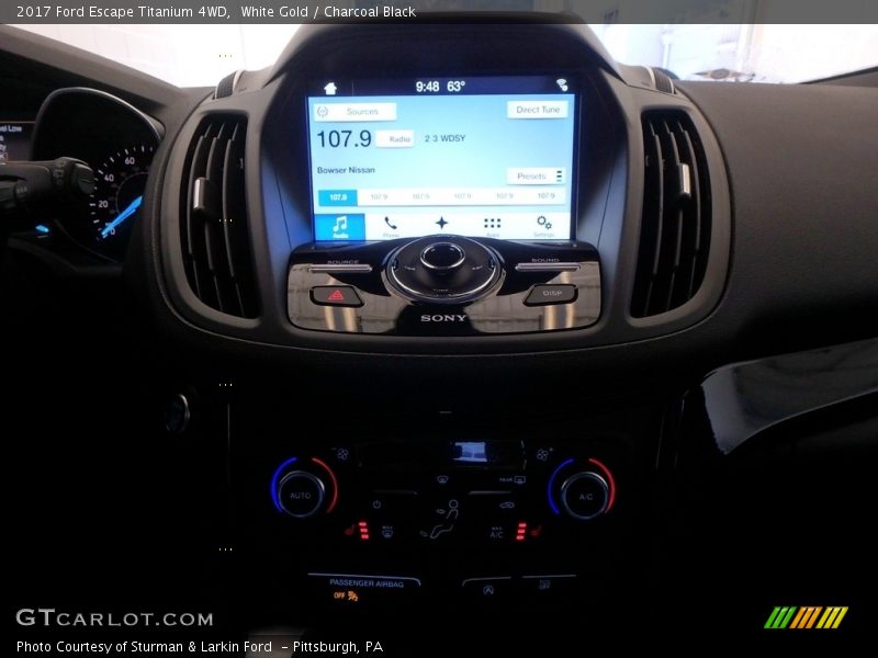 White Gold / Charcoal Black 2017 Ford Escape Titanium 4WD