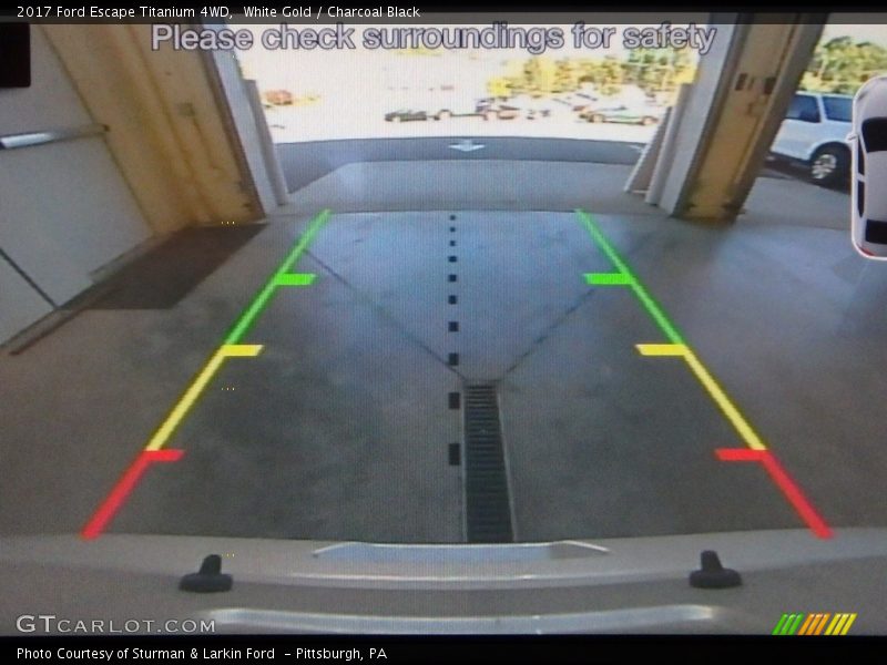 White Gold / Charcoal Black 2017 Ford Escape Titanium 4WD