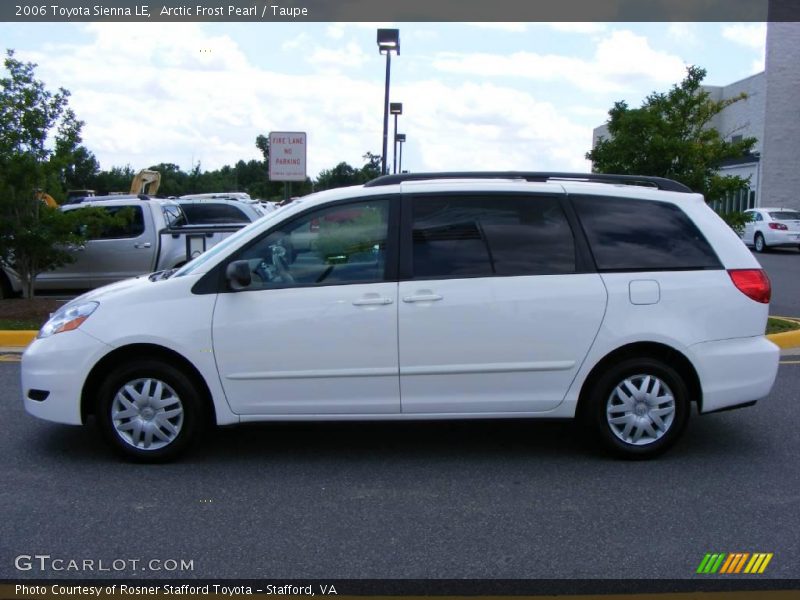 Arctic Frost Pearl / Taupe 2006 Toyota Sienna LE