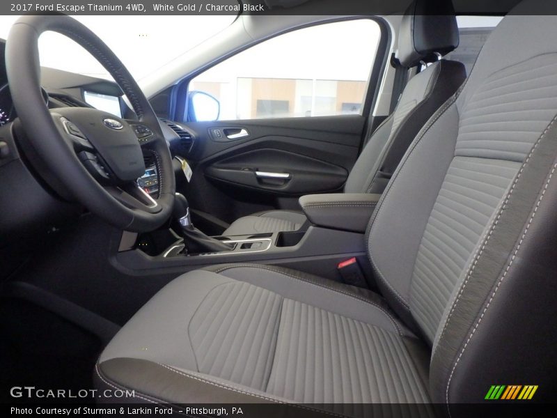 White Gold / Charcoal Black 2017 Ford Escape Titanium 4WD