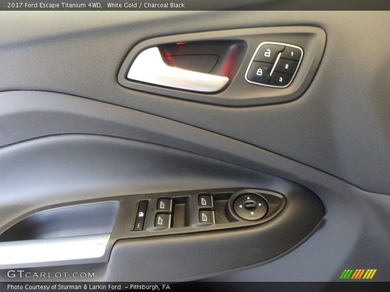 White Gold / Charcoal Black 2017 Ford Escape Titanium 4WD