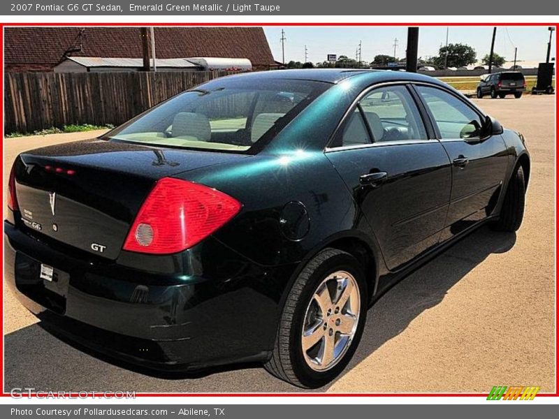 Emerald Green Metallic / Light Taupe 2007 Pontiac G6 GT Sedan