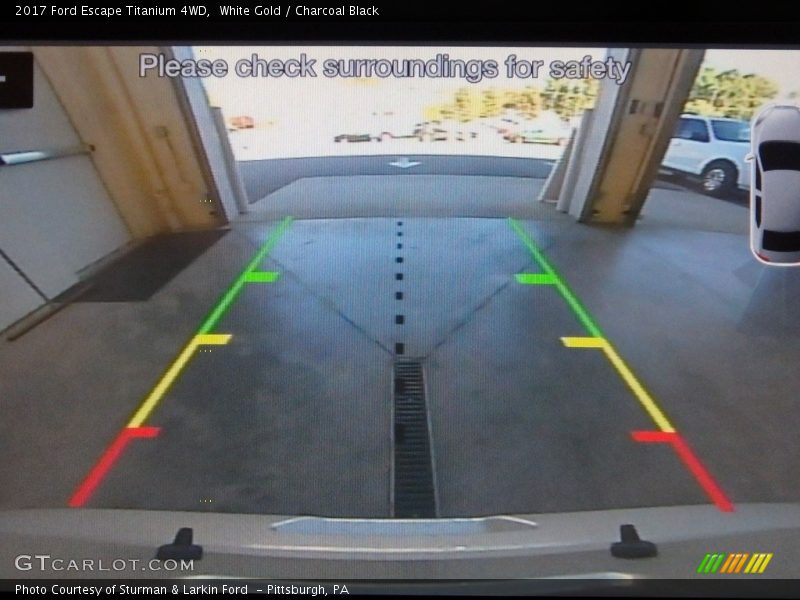 White Gold / Charcoal Black 2017 Ford Escape Titanium 4WD