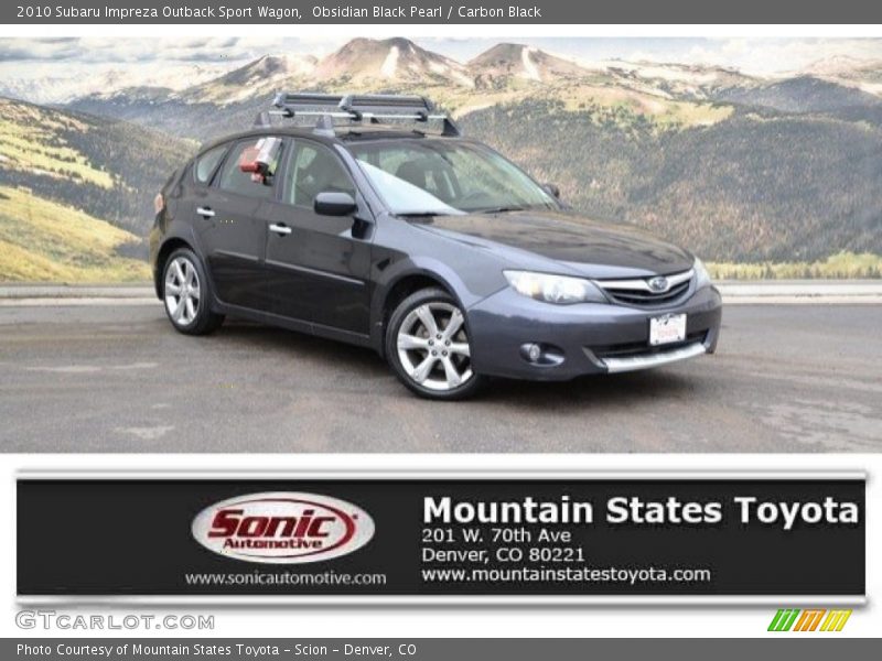 Obsidian Black Pearl / Carbon Black 2010 Subaru Impreza Outback Sport Wagon