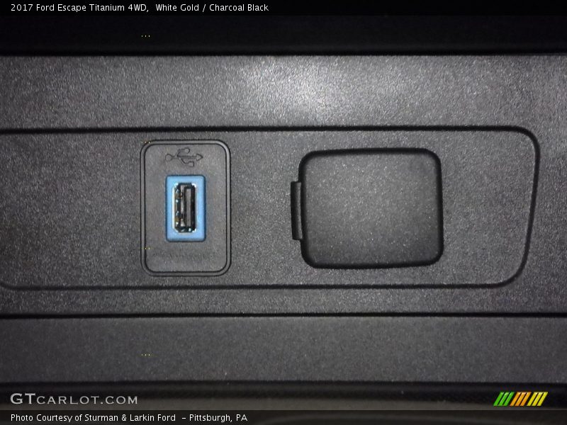 White Gold / Charcoal Black 2017 Ford Escape Titanium 4WD