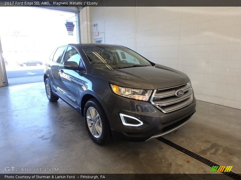 Magnetic Metallic / Ebony 2017 Ford Edge SEL AWD