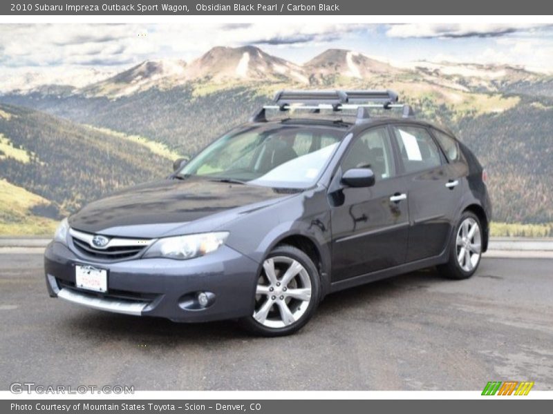 Obsidian Black Pearl / Carbon Black 2010 Subaru Impreza Outback Sport Wagon