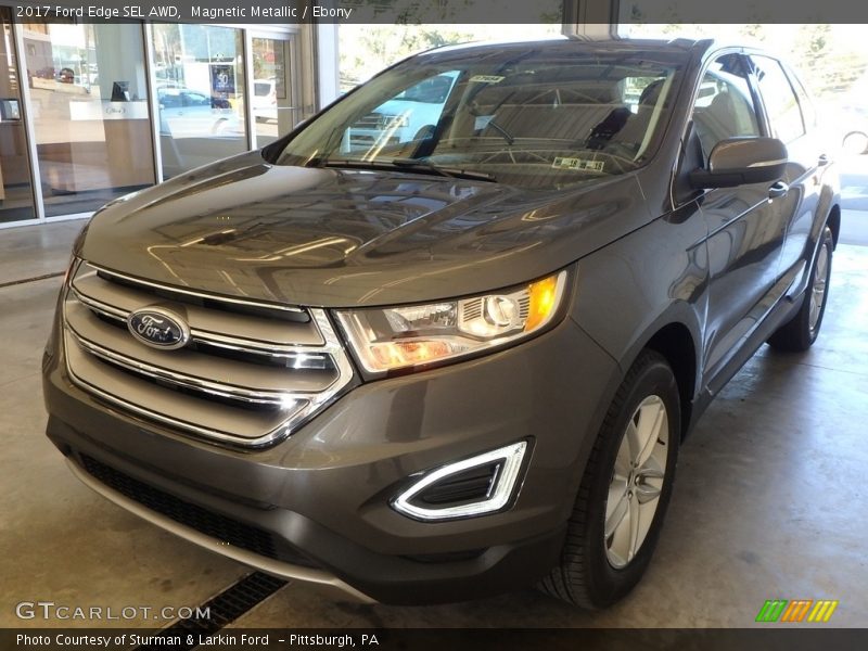 Magnetic Metallic / Ebony 2017 Ford Edge SEL AWD