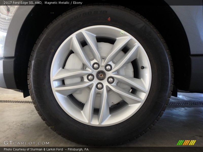 Magnetic Metallic / Ebony 2017 Ford Edge SEL AWD