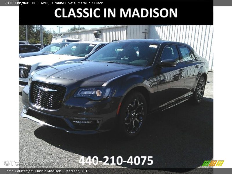 Granite Crystal Metallic / Black 2018 Chrysler 300 S AWD