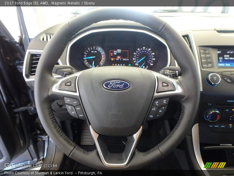 Magnetic Metallic / Ebony 2017 Ford Edge SEL AWD