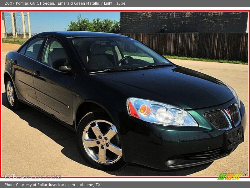 Emerald Green Metallic / Light Taupe 2007 Pontiac G6 GT Sedan