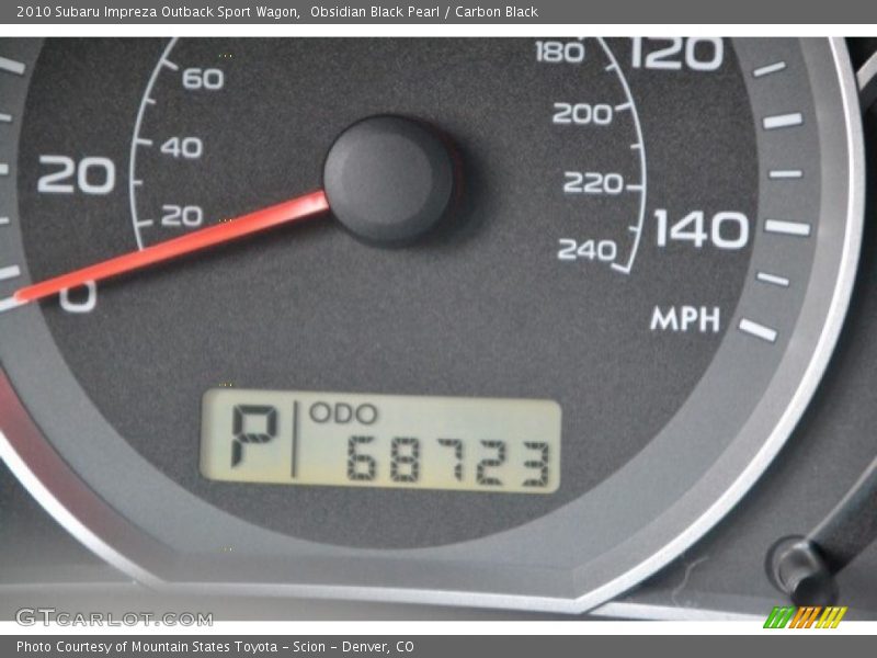 Obsidian Black Pearl / Carbon Black 2010 Subaru Impreza Outback Sport Wagon