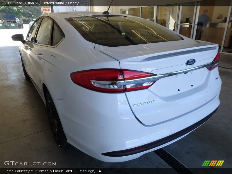 Oxford White / Ebony 2018 Ford Fusion SE