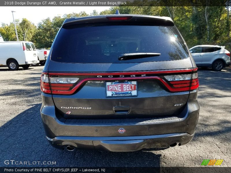 Granite Metallic / Light Frost Beige/Black 2018 Dodge Durango GT AWD