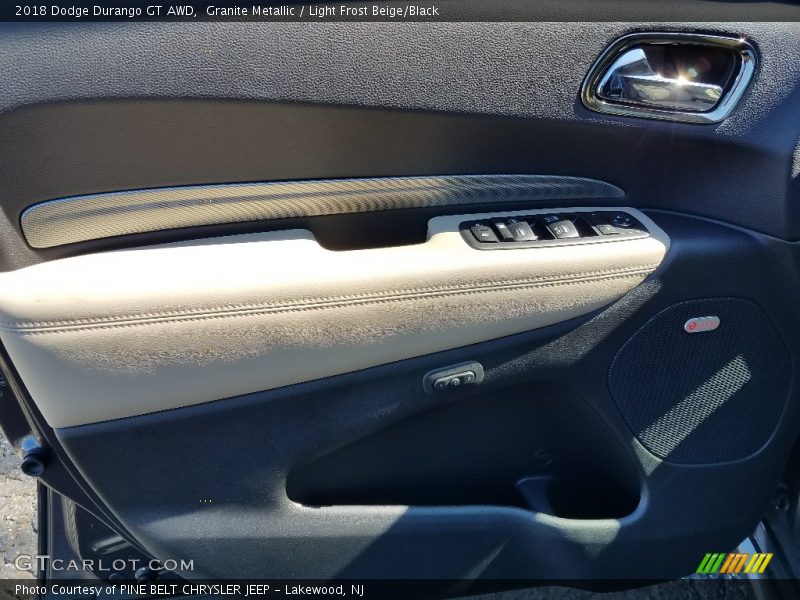 Granite Metallic / Light Frost Beige/Black 2018 Dodge Durango GT AWD