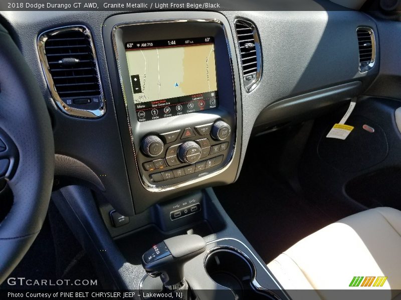 Granite Metallic / Light Frost Beige/Black 2018 Dodge Durango GT AWD