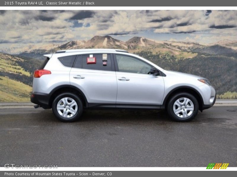 Classic Silver Metallic / Black 2015 Toyota RAV4 LE