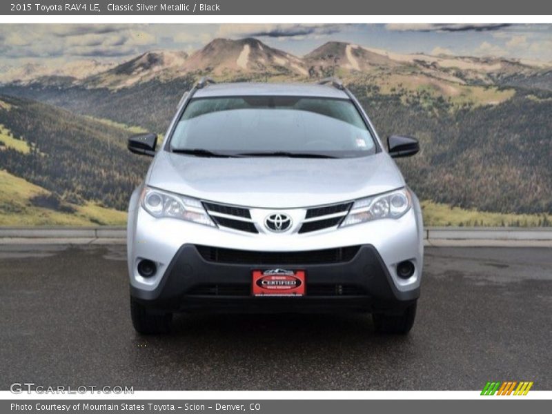 Classic Silver Metallic / Black 2015 Toyota RAV4 LE
