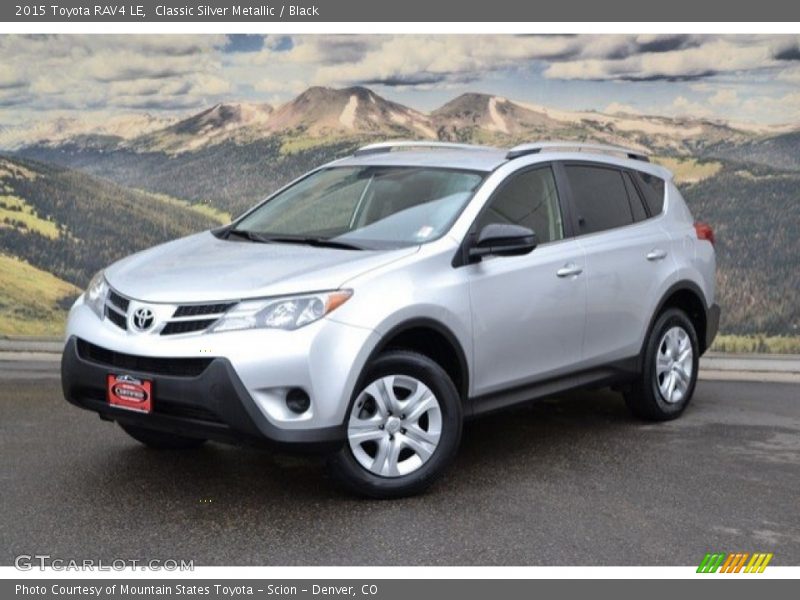 Classic Silver Metallic / Black 2015 Toyota RAV4 LE