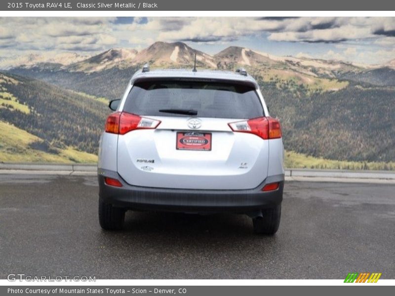 Classic Silver Metallic / Black 2015 Toyota RAV4 LE