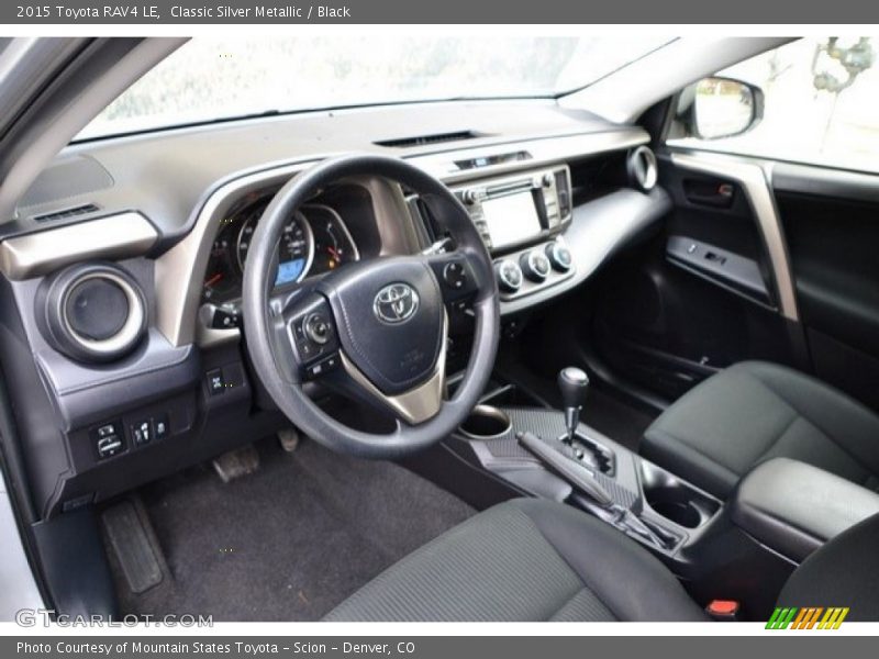 Classic Silver Metallic / Black 2015 Toyota RAV4 LE