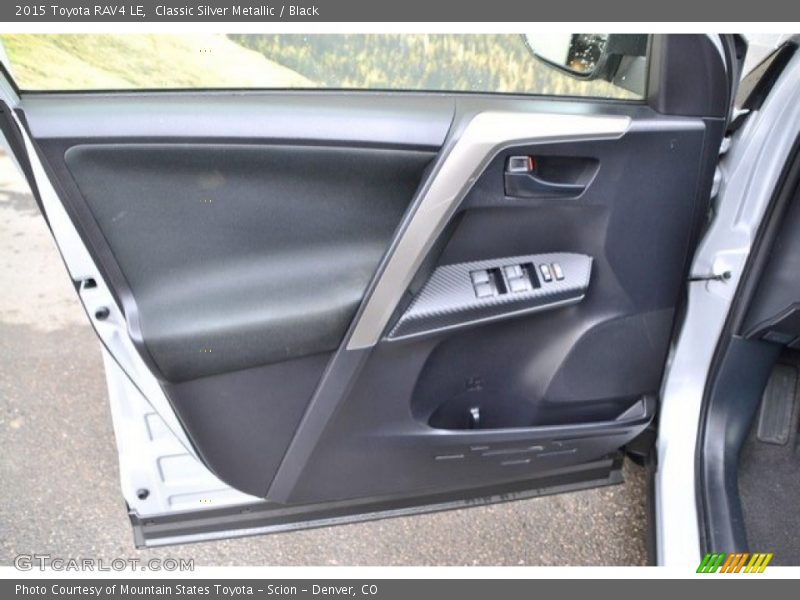 Classic Silver Metallic / Black 2015 Toyota RAV4 LE