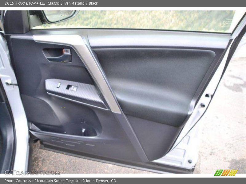 Classic Silver Metallic / Black 2015 Toyota RAV4 LE