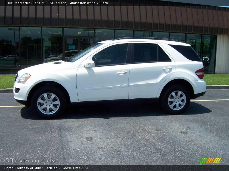 Alabaster White / Black 2006 Mercedes-Benz ML 350 4Matic