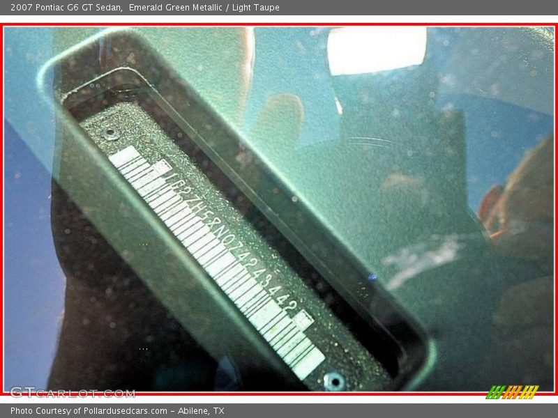 Emerald Green Metallic / Light Taupe 2007 Pontiac G6 GT Sedan