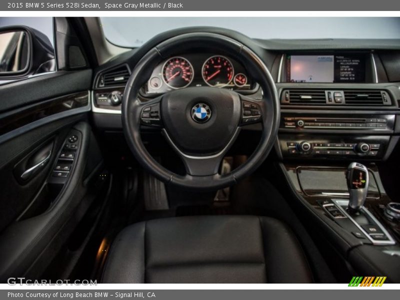 Space Gray Metallic / Black 2015 BMW 5 Series 528i Sedan
