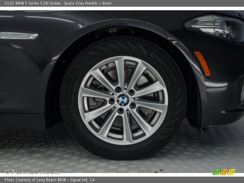 Space Gray Metallic / Black 2015 BMW 5 Series 528i Sedan