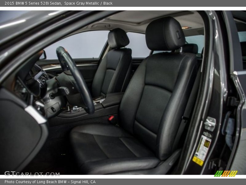 Space Gray Metallic / Black 2015 BMW 5 Series 528i Sedan