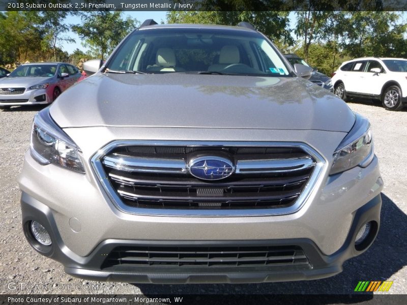Tungsten Metallic / Ivory 2018 Subaru Outback 2.5i Premium