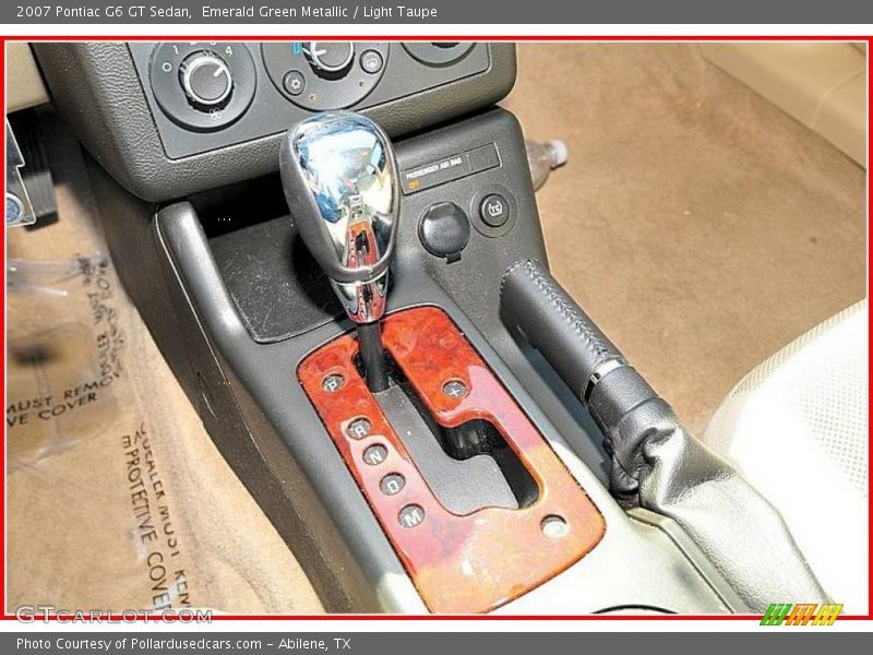 Emerald Green Metallic / Light Taupe 2007 Pontiac G6 GT Sedan