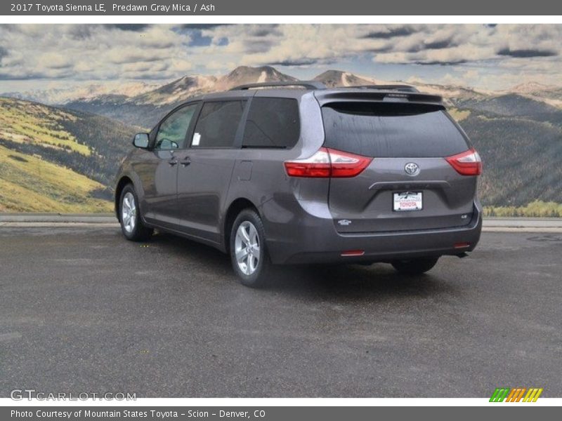 Predawn Gray Mica / Ash 2017 Toyota Sienna LE