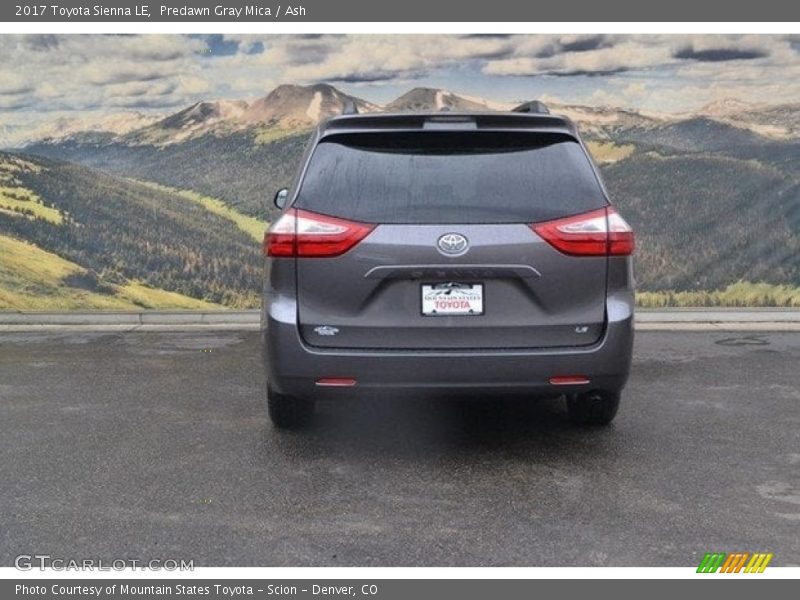 Predawn Gray Mica / Ash 2017 Toyota Sienna LE