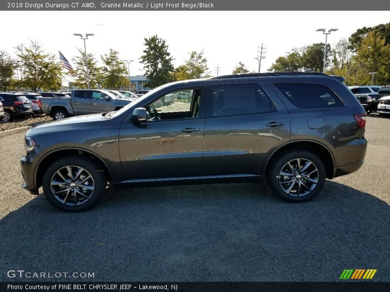 Granite Metallic / Light Frost Beige/Black 2018 Dodge Durango GT AWD