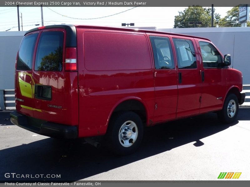 Victory Red / Medium Dark Pewter 2004 Chevrolet Express 2500 Cargo Van