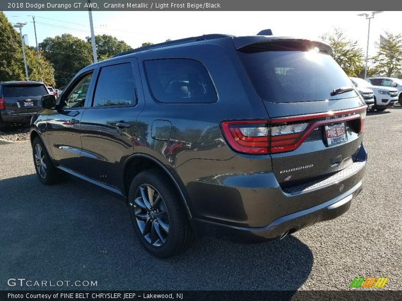 Granite Metallic / Light Frost Beige/Black 2018 Dodge Durango GT AWD