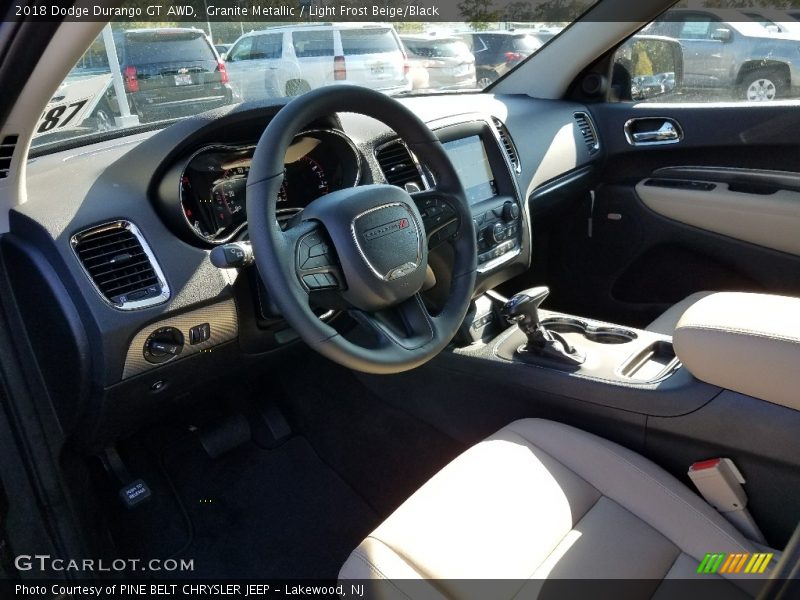 Granite Metallic / Light Frost Beige/Black 2018 Dodge Durango GT AWD