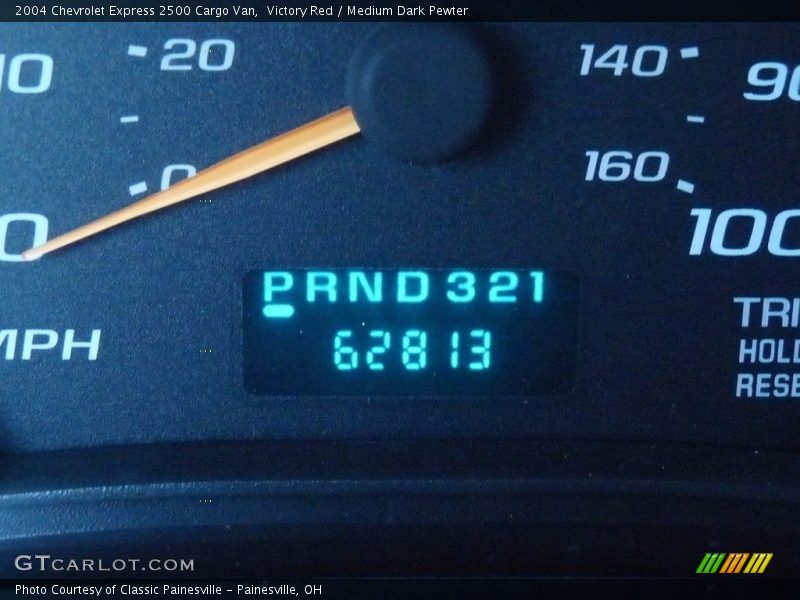 Victory Red / Medium Dark Pewter 2004 Chevrolet Express 2500 Cargo Van