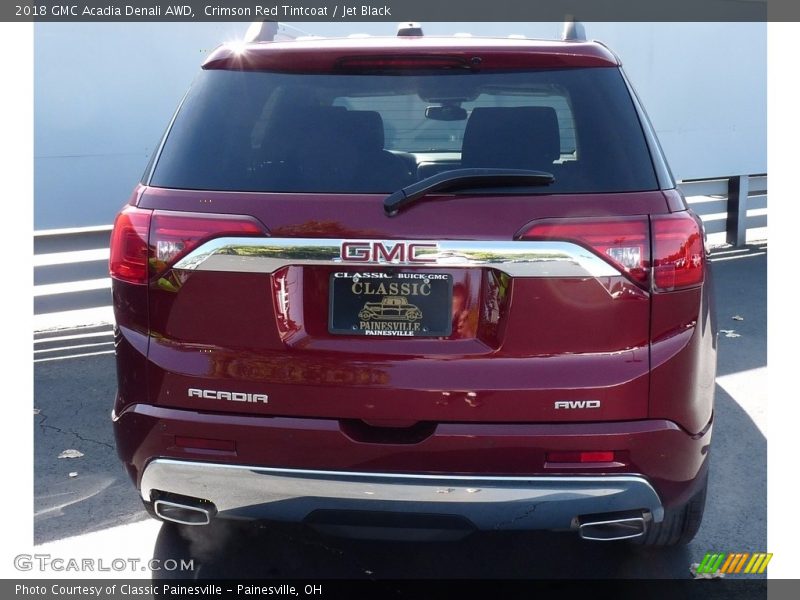 Crimson Red Tintcoat / Jet Black 2018 GMC Acadia Denali AWD