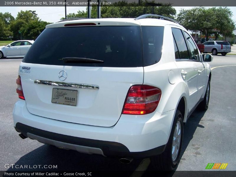 Alabaster White / Black 2006 Mercedes-Benz ML 350 4Matic
