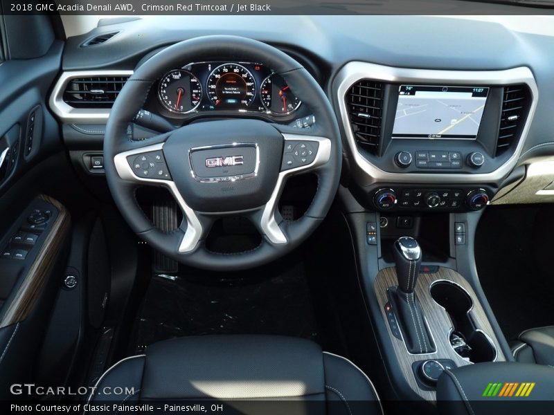 Crimson Red Tintcoat / Jet Black 2018 GMC Acadia Denali AWD