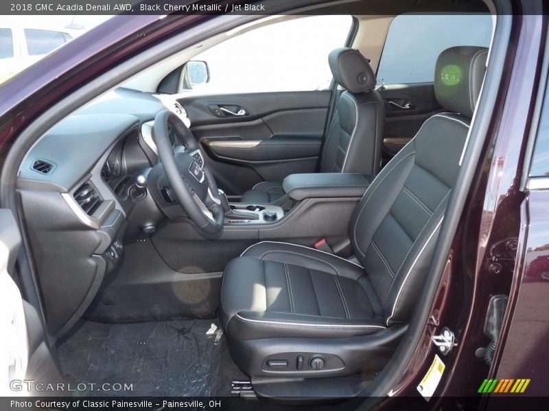 Black Cherry Metallic / Jet Black 2018 GMC Acadia Denali AWD
